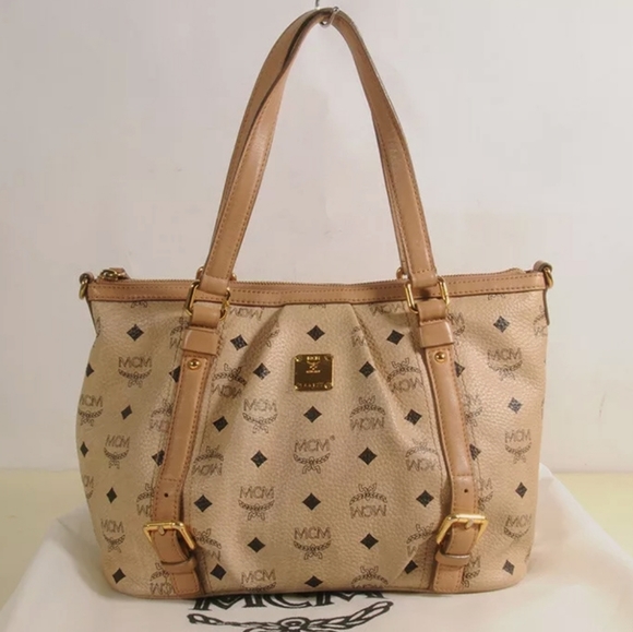 MCM Handbags - AUTHENTIC MCM Visetos Vintage  Medium Shopper Bag